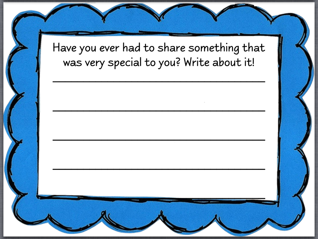 Rainbow fish writing prompt picture